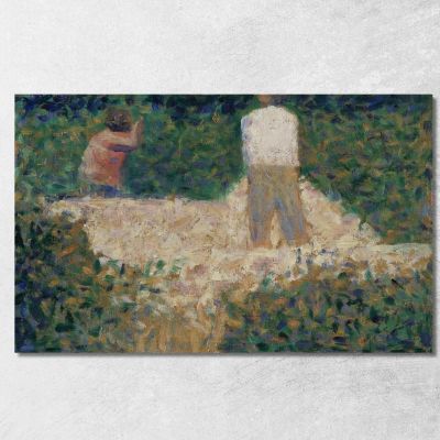 Two Stonebreakers Georges Seurat gsr87 canvas print 