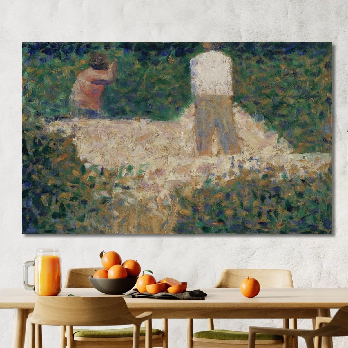 Two Stonebreakers Georges Seurat gsr87 canvas print 
