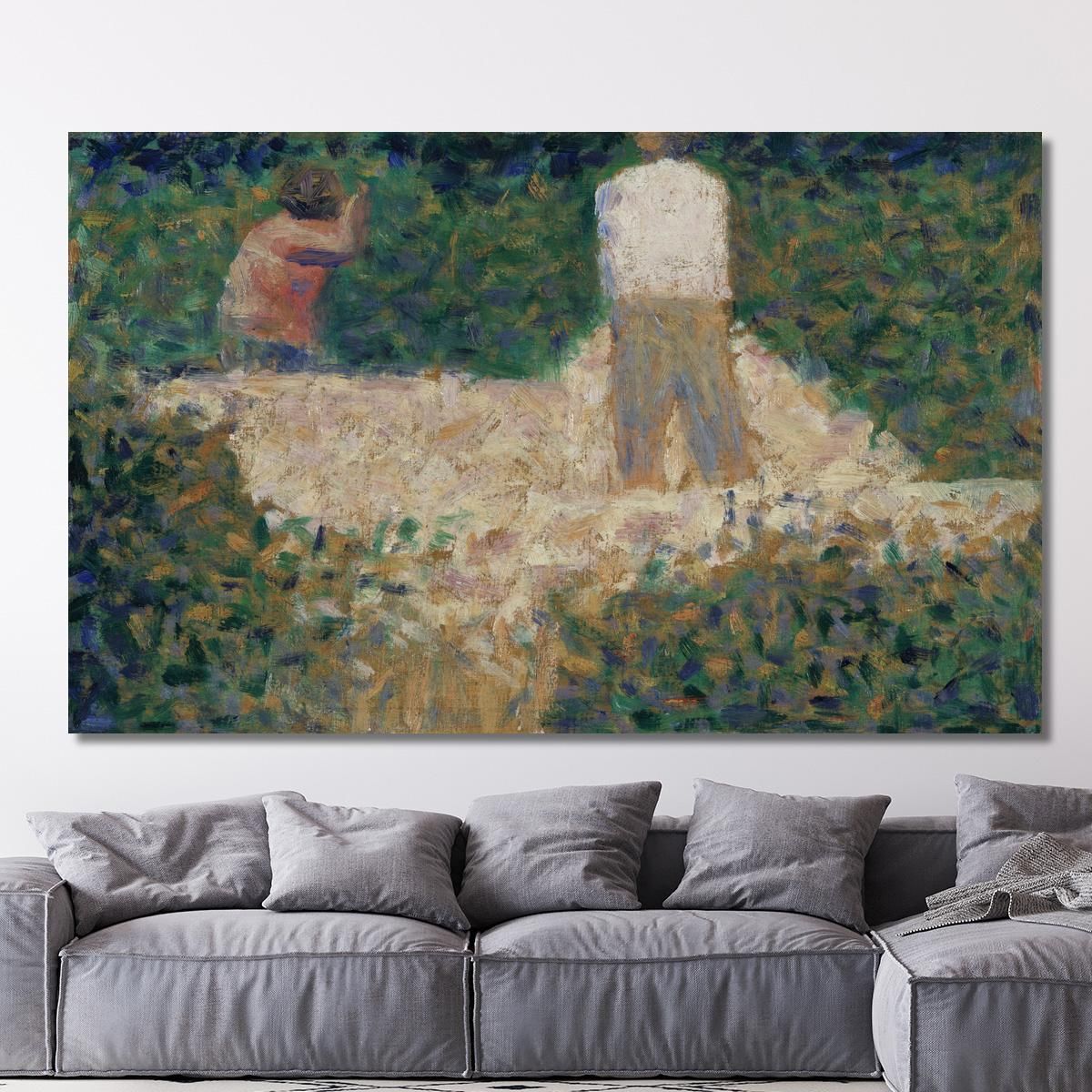 Two Stonebreakers Georges Seurat gsr87 canvas print 
