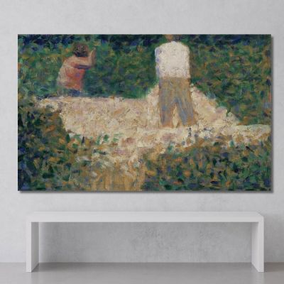 Two Stonebreakers Georges Seurat gsr87 canvas print 