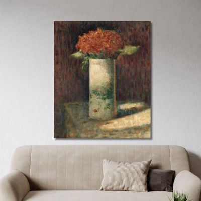 Vase Of Flowers Georges Seurat gsr89 canvas print 