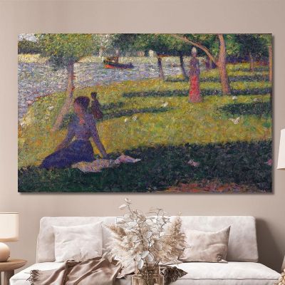 Study For La Grande Jatte Georges Seurat gsr93 canvas print 