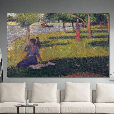 Study For La Grande Jatte Georges Seurat gsr93 canvas print 