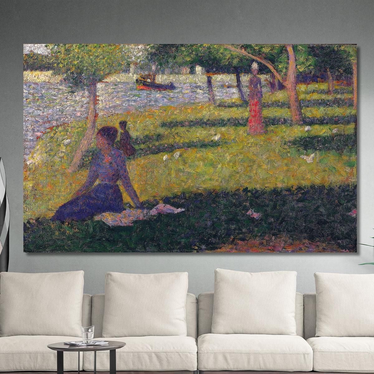 Study For La Grande Jatte Georges Seurat gsr93 canvas print 