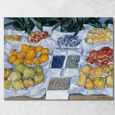 Fruit Displayed On A Stand Gustave Caillebotte gcl6 canvas print 