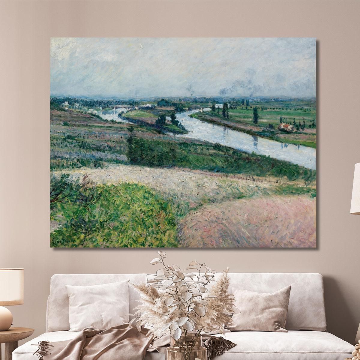 The Seine At The Pointe D'Epinay Gustave Caillebotte gcl9 canvas print 