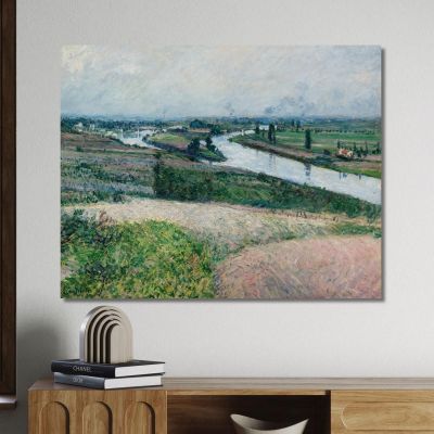 The Seine At The Pointe D'Epinay Gustave Caillebotte gcl9 canvas print 