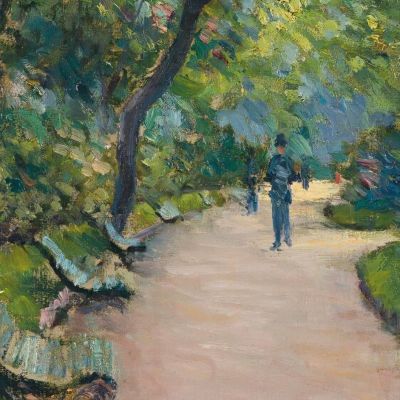 Monceau Park Gustave Caillebotte gcl11 canvas print