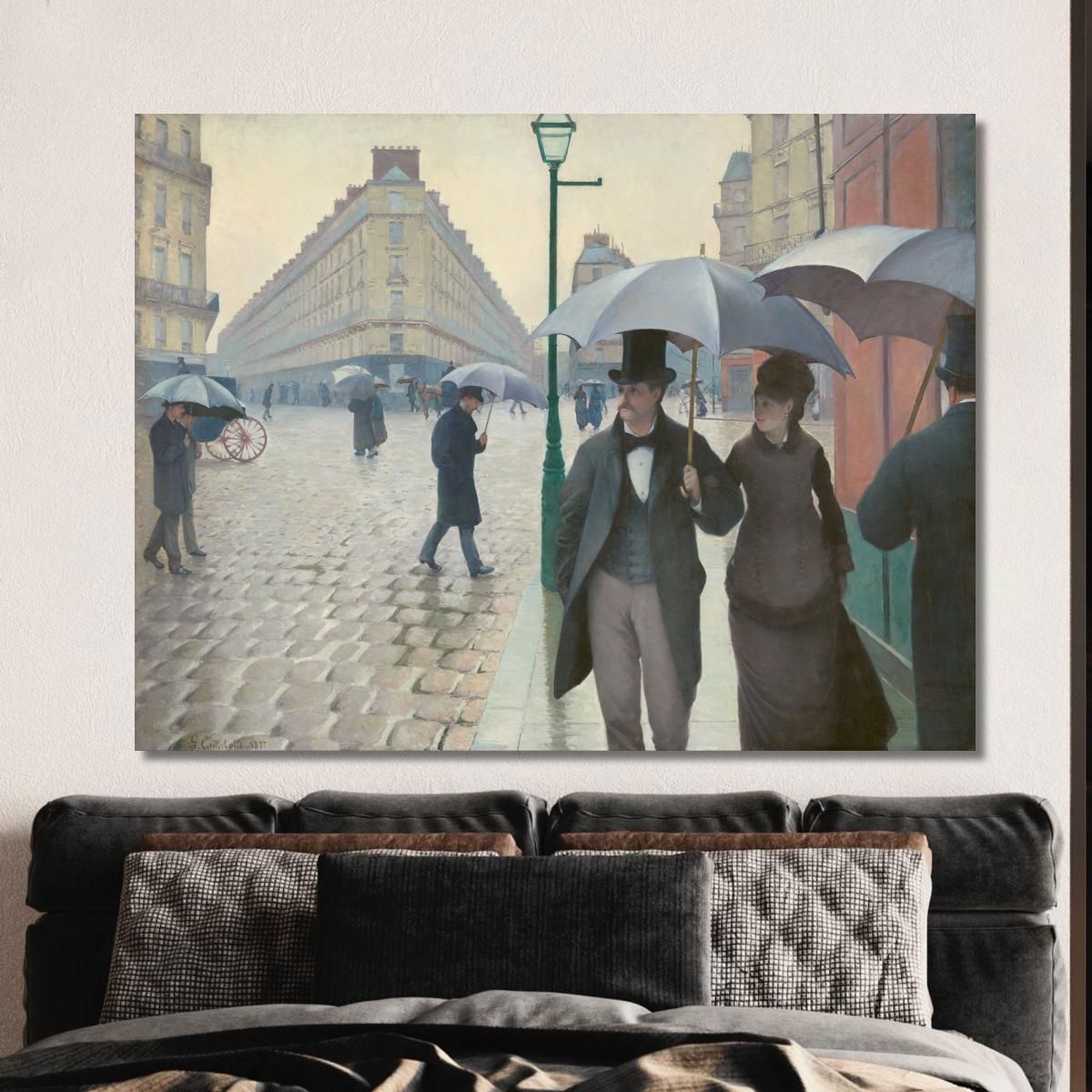 Paris Street Rainy Day Gustave Caillebotte gcl21 canvas print 