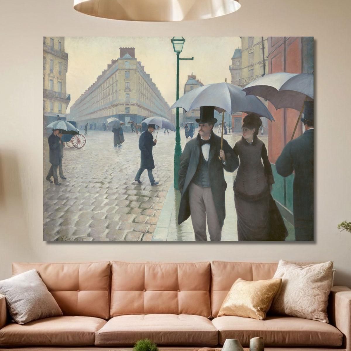 Paris Street Rainy Day Gustave Caillebotte gcl21 canvas print 