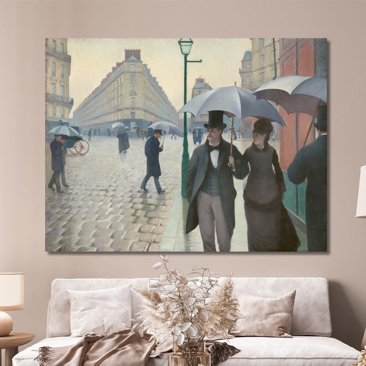 Paris Street Rainy Day Gustave Caillebotte gcl21 canvas print 