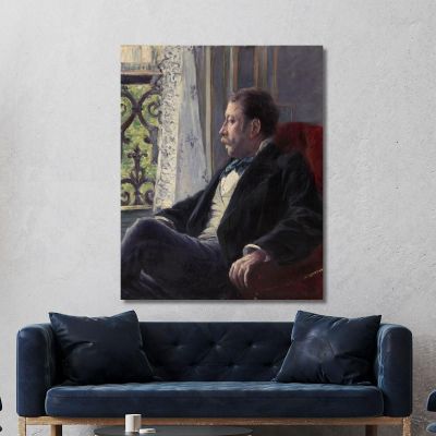 Portrait Of A Man Gustave Caillebotte gcl23 canvas print 