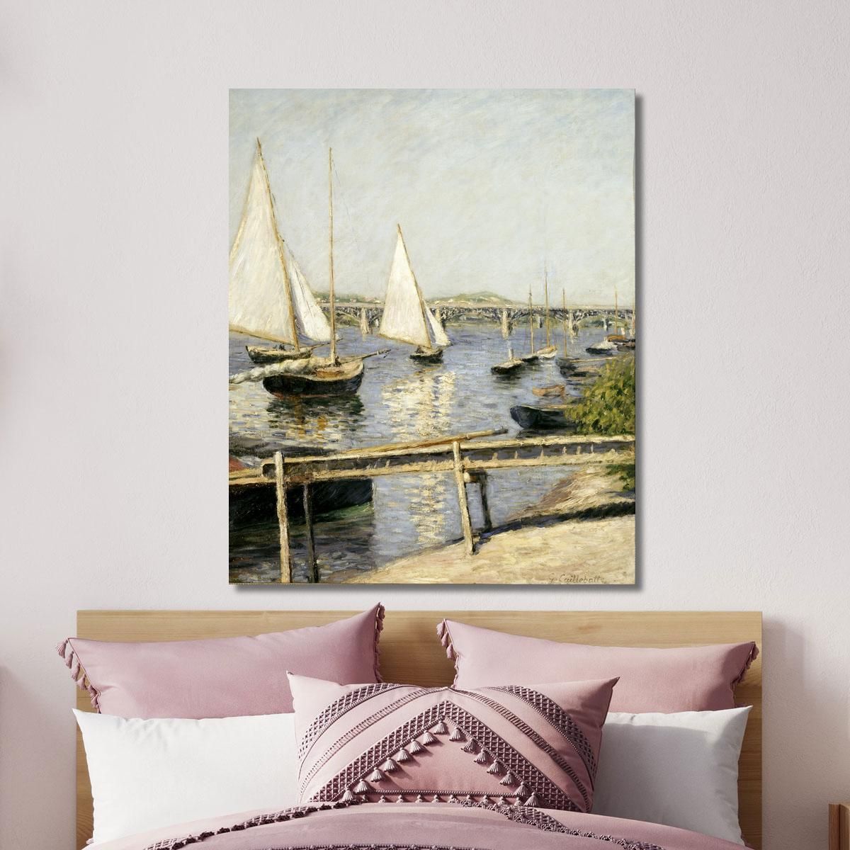 Sailing Boats At Argenteuil Gustave Caillebotte gcl26 canvas print 