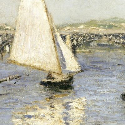 Sailing Boats At Argenteuil Gustave Caillebotte gcl26 canvas print