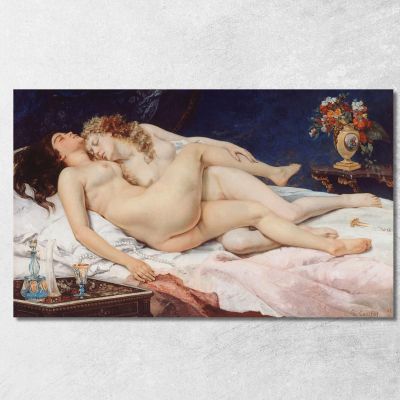 The Sleep Gustave Courbet cg8 canvas print 