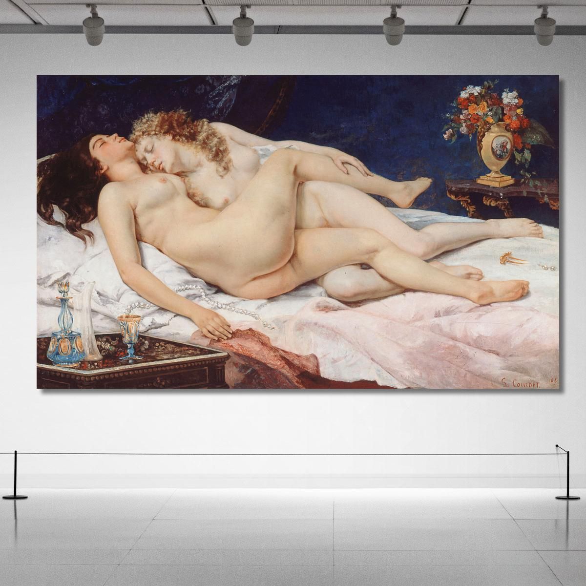 The Sleep Gustave Courbet cg8 canvas print 