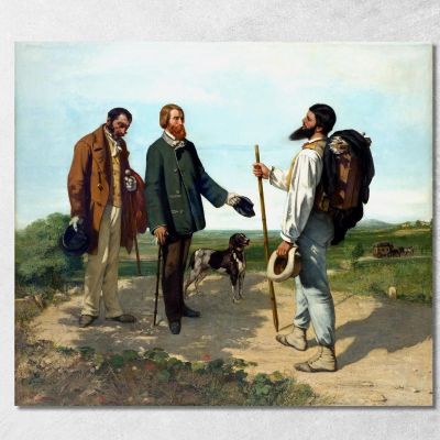 Goodmorning Sir Gustave Courbet cg10 canvas print 