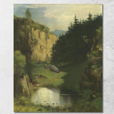 The Pool Gustave Courbet cg11 canvas print 