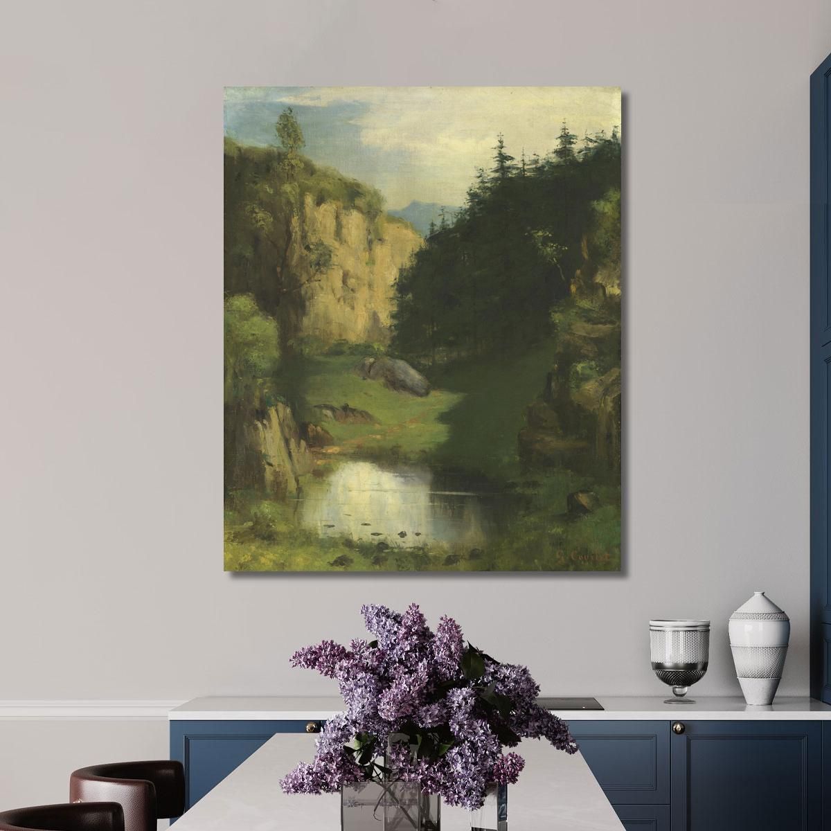 The Pool Gustave Courbet cg11 canvas print 