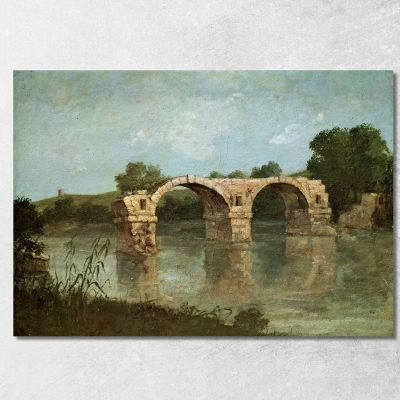 The Ambrussum Bridge Gustave Courbet cg15 canvas print 
