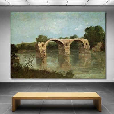 The Ambrussum Bridge Gustave Courbet cg15 canvas print 