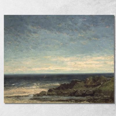 The Sea Gustave Courbet cg17 canvas print 