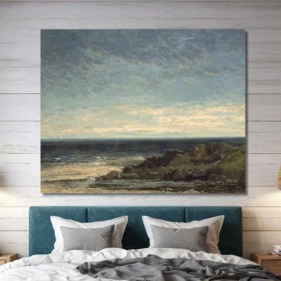 The Sea Gustave Courbet cg17 canvas print 