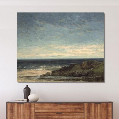 The Sea Gustave Courbet cg17 canvas print 