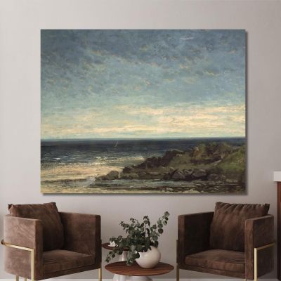 The Sea Gustave Courbet cg17 canvas print 