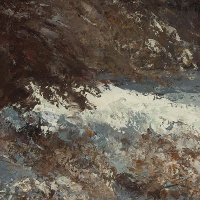 Snow Effect Gustave Courbet cg21 canvas print