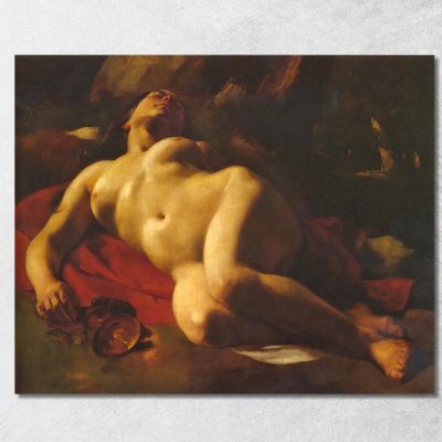 The Bacchante Gustave Courbet cg26 canvas print 