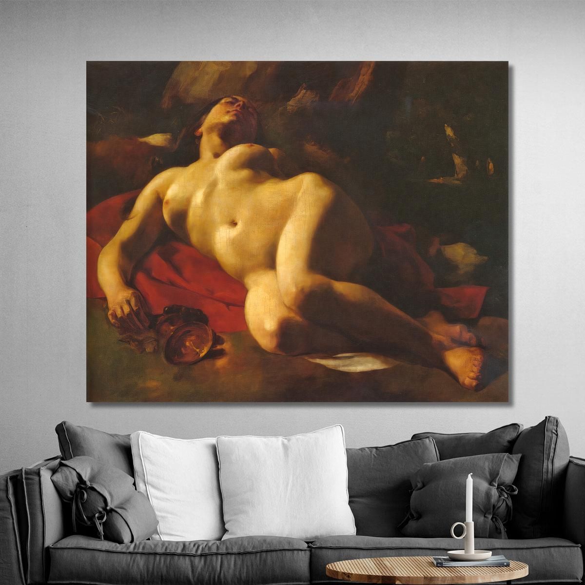 The Bacchante Gustave Courbet cg26 canvas print 