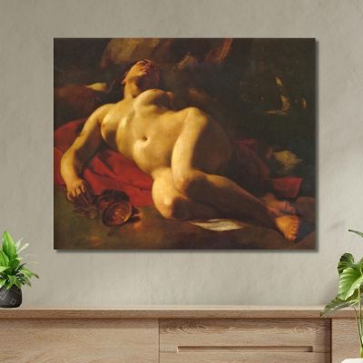 The Bacchante Gustave Courbet cg26 canvas print 