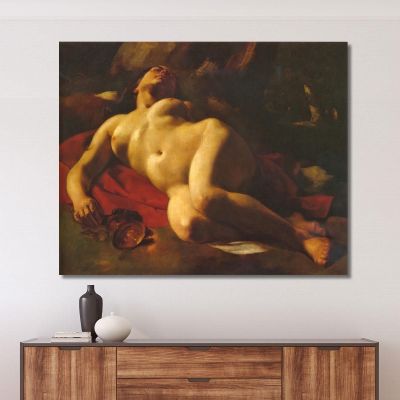 The Bacchante Gustave Courbet cg26 canvas print 