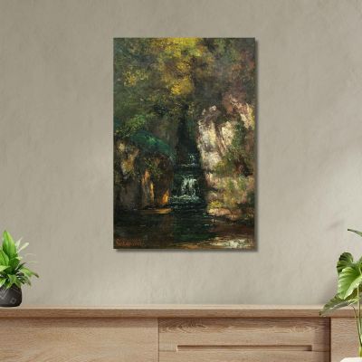 A Waterfall Near Ornans Gustave Courbet cg30 canvas print 