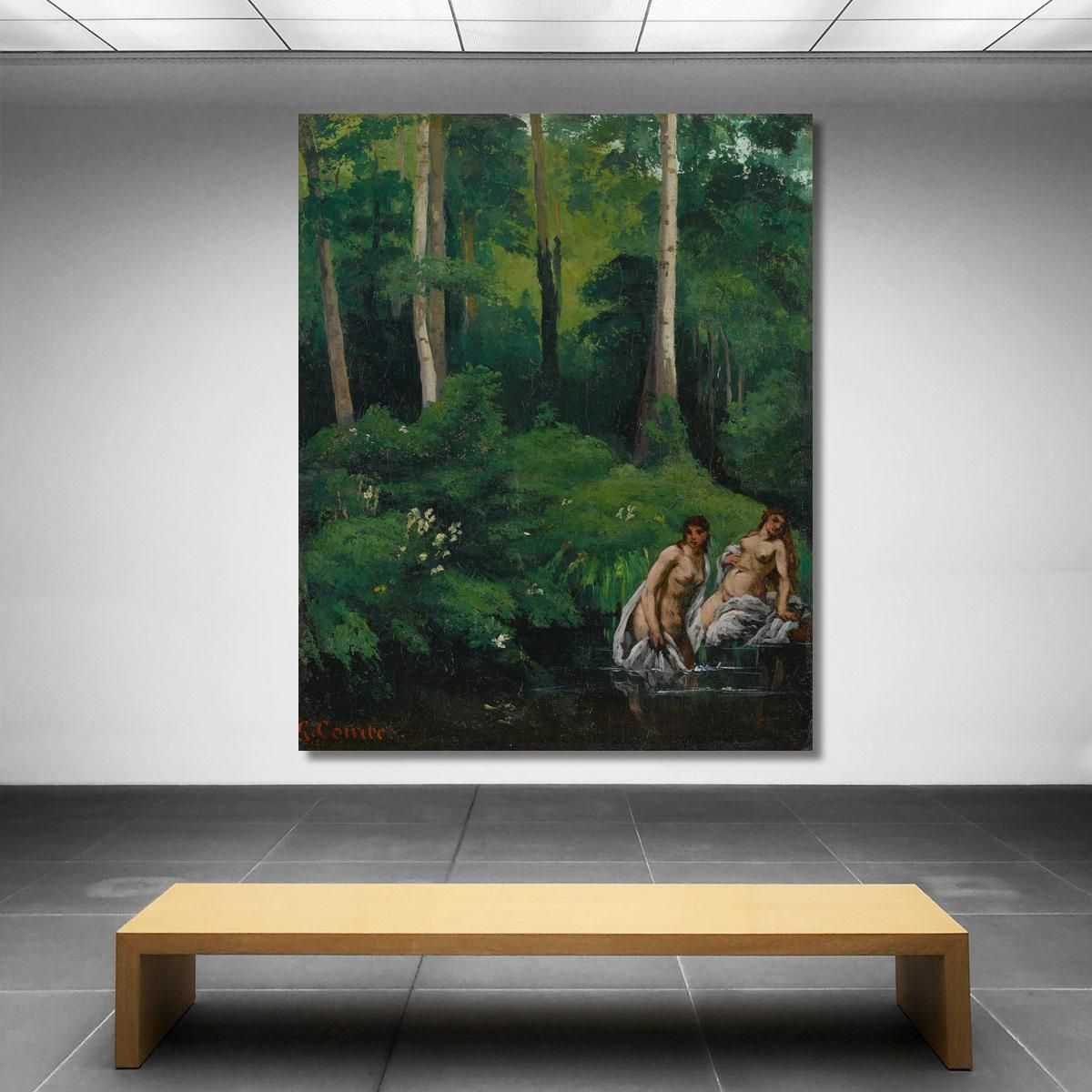 Bathers In The Forest Gustave Courbet cg38 canvas print 
