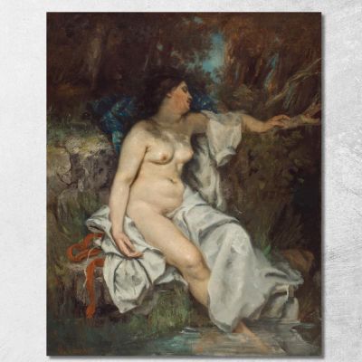 Bather Sleeping By A Brook Gustave Courbet cg39 canvas print 