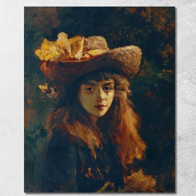 Portrait Of A Girl Gustave Courbet cg43 canvas print 