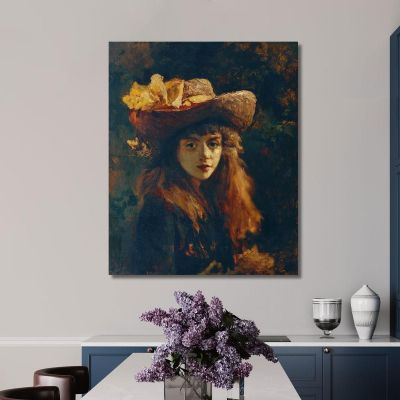 Portrait Of A Girl Gustave Courbet cg43 canvas print 