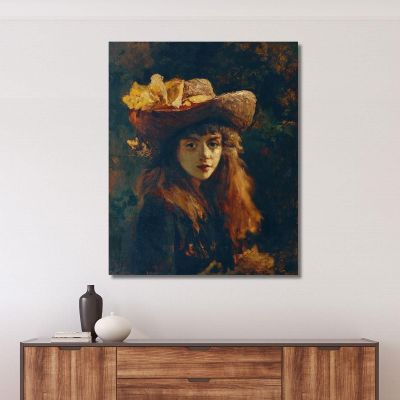 Portrait Of A Girl Gustave Courbet cg43 canvas print 