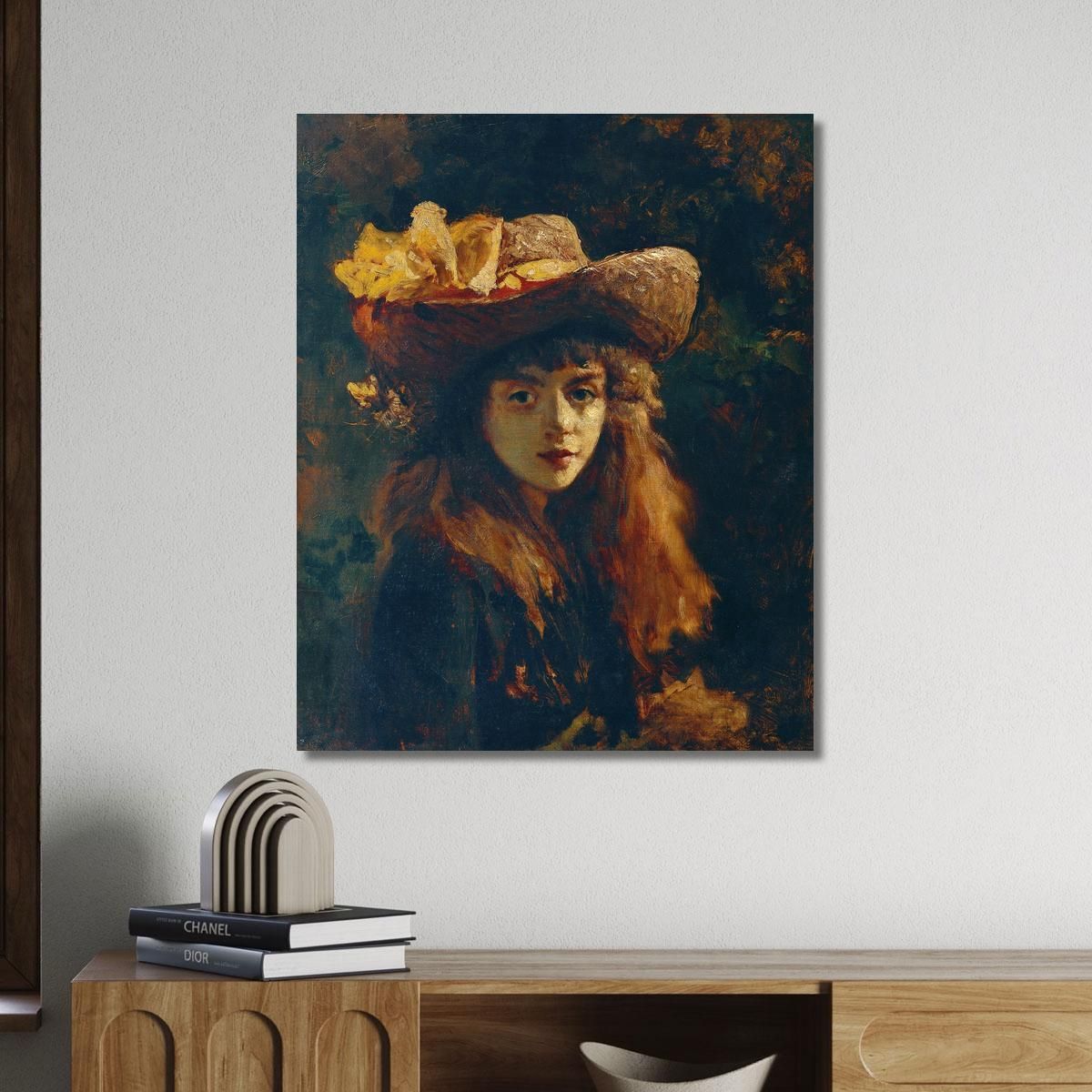 Portrait Of A Girl Gustave Courbet cg43 canvas print 