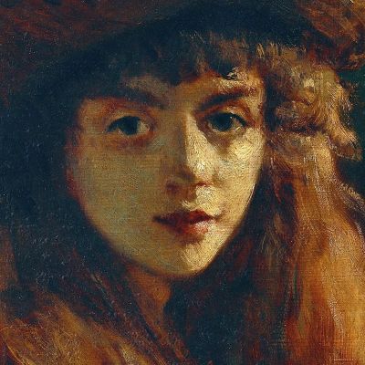 Portrait Of A Girl Gustave Courbet cg43 canvas print