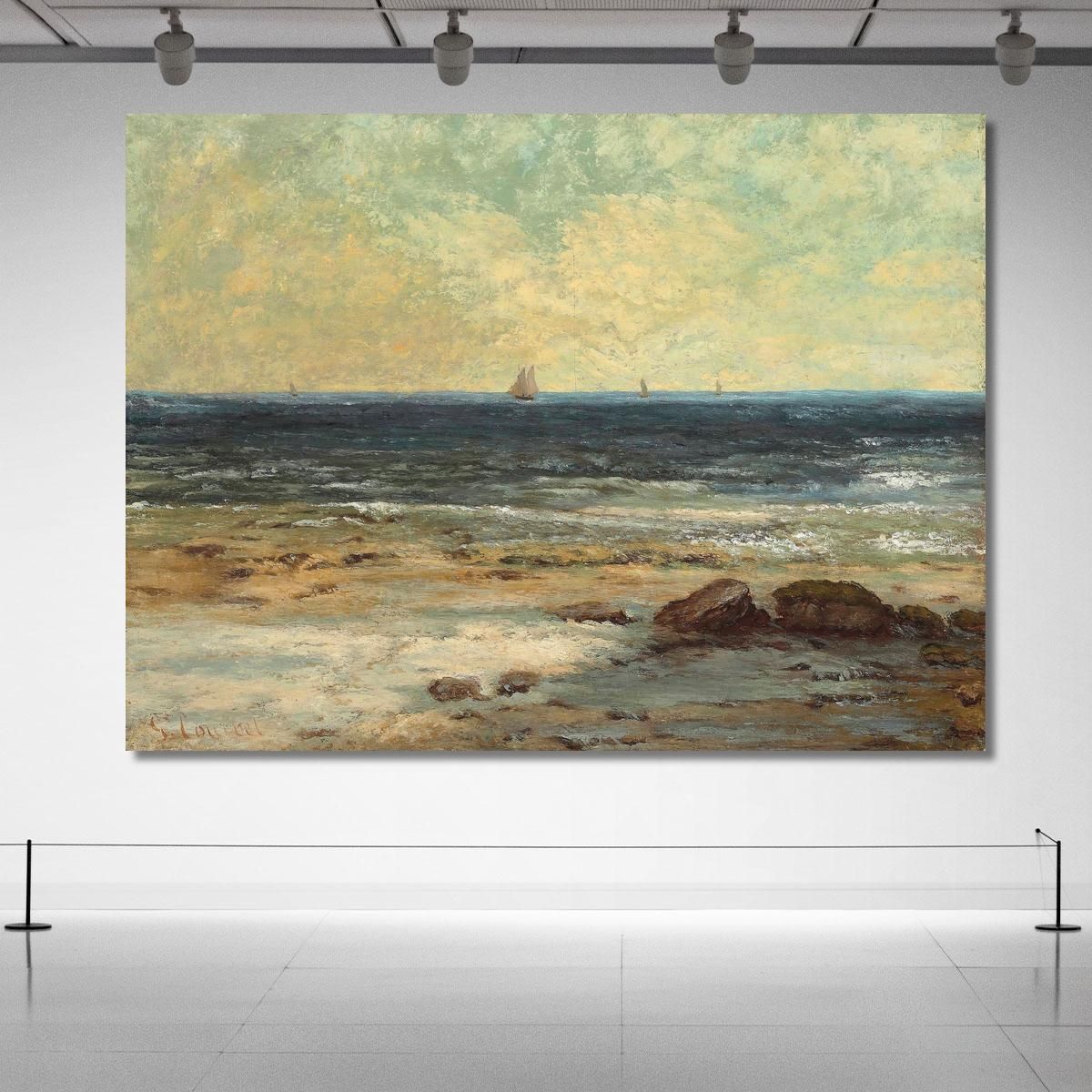Palavas Seaside Gustave Courbet cg46 canvas print 