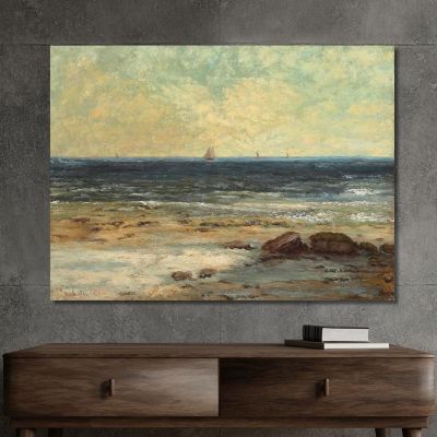 Palavas Seaside Gustave Courbet cg46 canvas print 