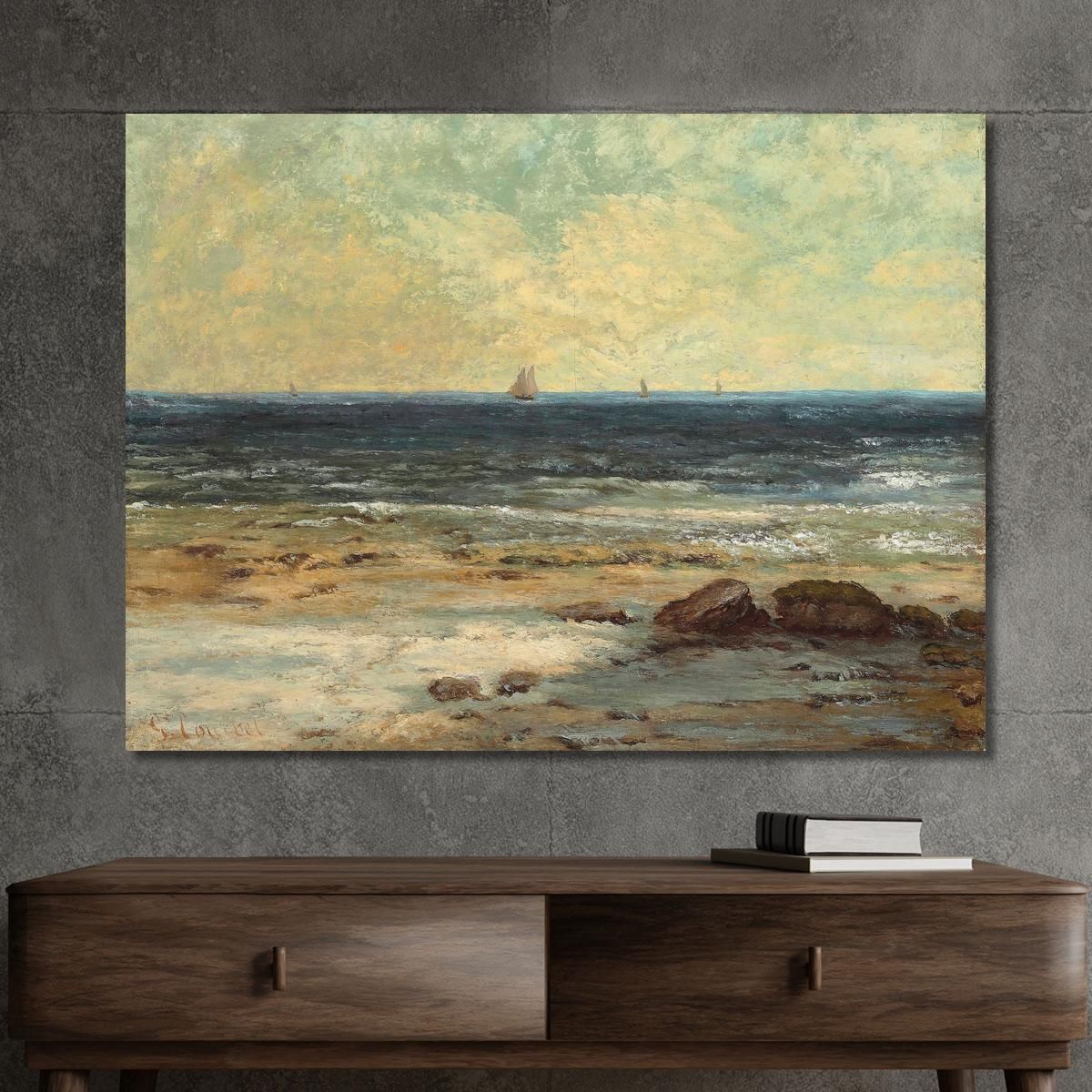 Palavas Seaside Gustave Courbet cg46 canvas print 