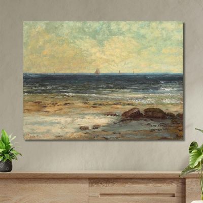 Palavas Seaside Gustave Courbet cg46 canvas print 