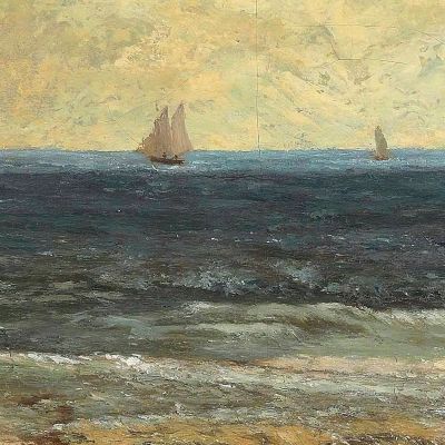 Palavas Seaside Gustave Courbet cg46 canvas print
