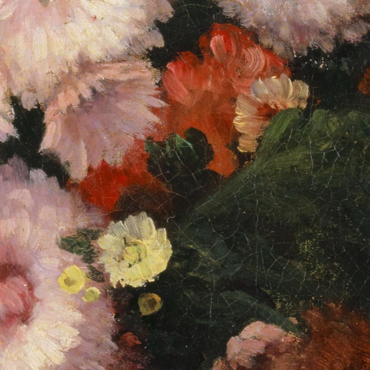 Bouquet Of Asters Gustave Courbet cg48 canvas print