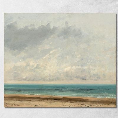 Calm Sea Gustave Courbet cg52 canvas print 