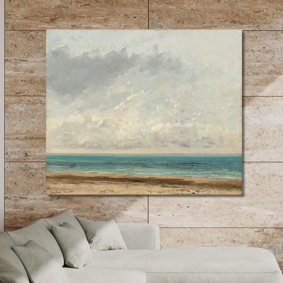 Calm Sea Gustave Courbet cg52 canvas print 